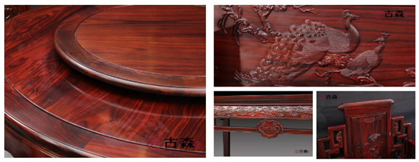 SBET实博红木阔叶黄檀精品家具细节图 SBET实博红木阔叶黄檀精品家具细节图
